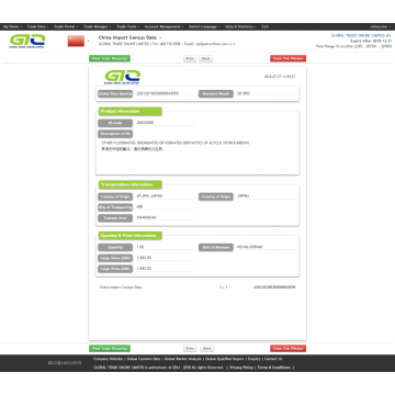 CCS Customs-statistiekengegevens