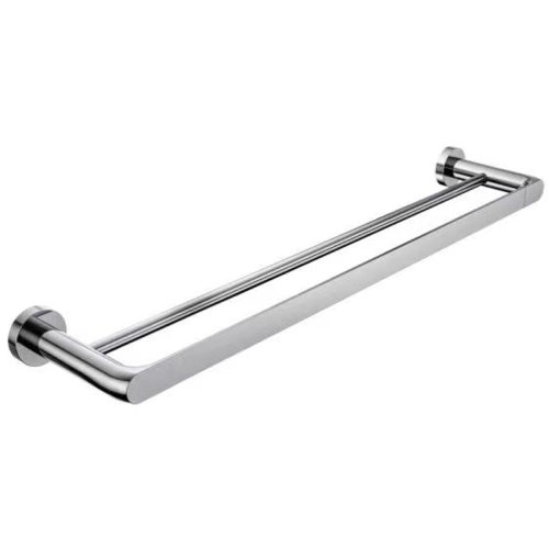 Bathroom Dual Towel Bar Chrome