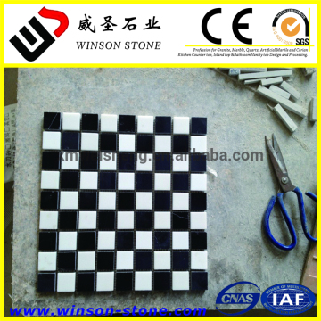 small natural marble mosaic tile, exterior marble mosaic tile