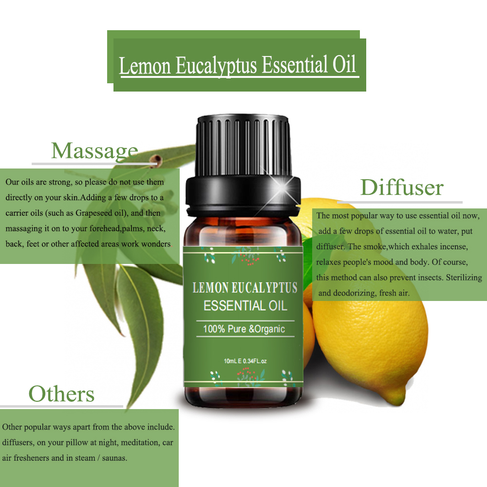 Massage AromatherapyTherapeutic Grade Lemon Eucalyptus Oil