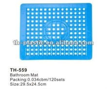 Plastc square bath mat,pvc mat