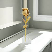 Forever Artificial Gold Dipped Foil Rose - Ready Stock Women's Gift