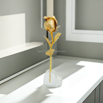 Forever Artificial Gold Dipped Foil Rose - Ready Stock Women's Gift