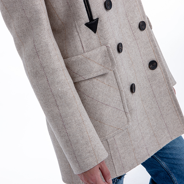 Cashmere Coat Pure Color Fashion