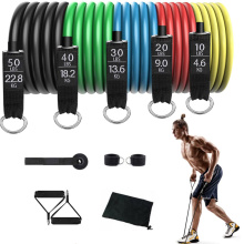 11 PCS YOGA HIP Long Resistance Band Set