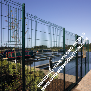 Green Weld Mesh Decorative Fencing Designs