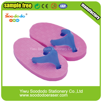 Purple Slippers Shaped Eraser ,custom made eraser