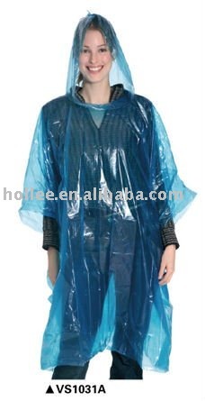 disposable pe rainponcho