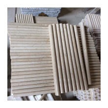 Honed Finish Pencil Beige Marble Crema Marfil for Bathroom Wall Cladding