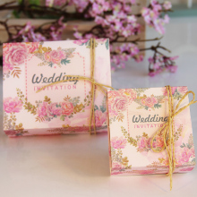 Square candy box for wedding