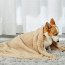 Warm Durable Sherpa Fleece Dog Blanket Pet Throw Blanket Fluffy Soft Reversible Washable