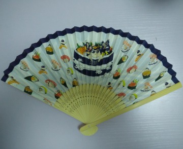 New boutique fashional printing design wooden fans