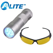 Hot sellers Aluminum 390~395nm pets UV Blacklight Flashlight