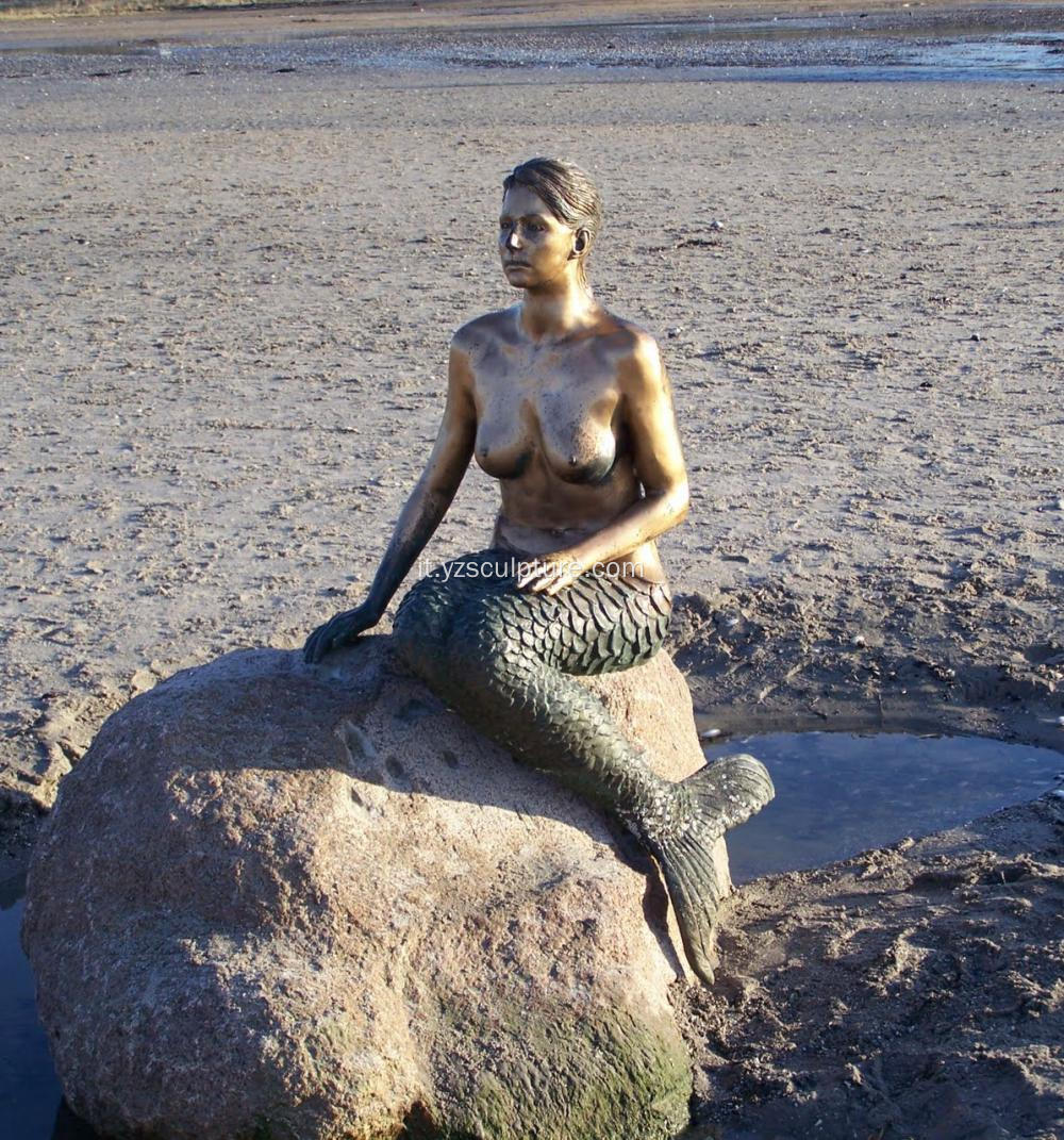 Grandezza naturale scultura sirena per la decorazione esterna