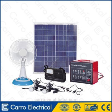 30W solar DC home system solar system in punjab with solar dc fan led bulbs CES-1217