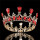 Gold Plated Royal Red Rhinestones Crystal Crown
