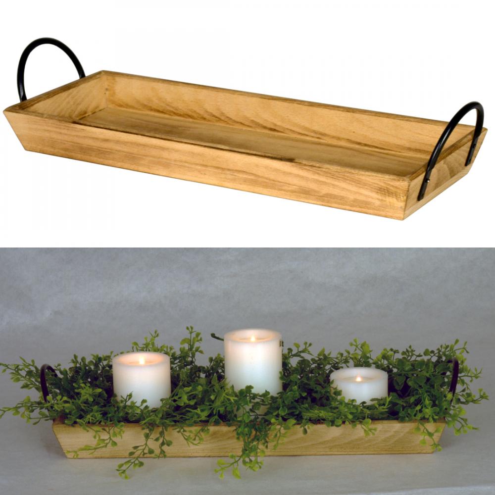 Large Wooden Pillars Candle Stand