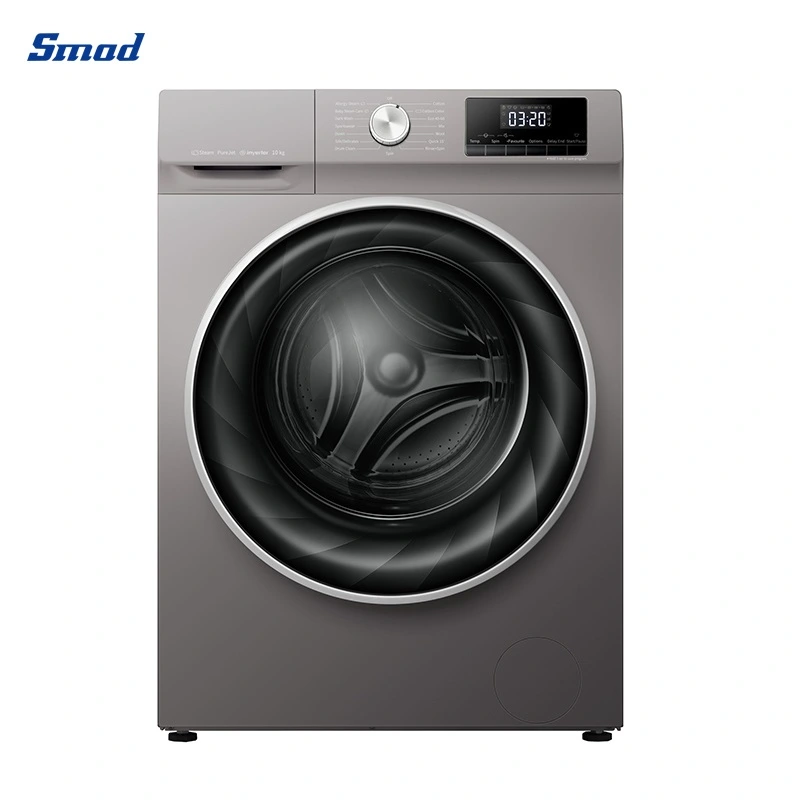 Smad 9kg-10kg White Grey Inverter Motor Front Loader Washing Machines