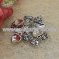 15*11MM Antiqued Tibetan Silver Filigree Heart Charms Drop