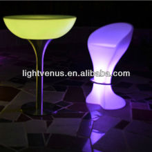 rechargeable factory direct sale fresh Ipad control color changing high top outdoor table