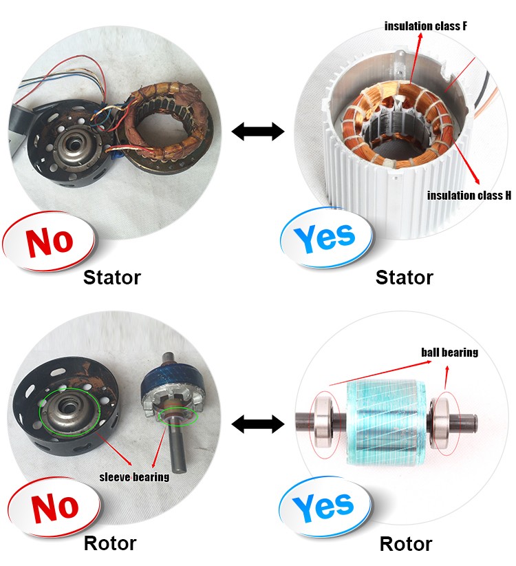 1/12HP 60HZ 2 Pole 3300RPM 240V Single Phase Electric Motor for blowers, fans in household appliances