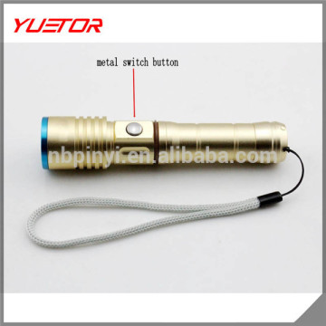 gold Q5 portable LED Flashlight torch