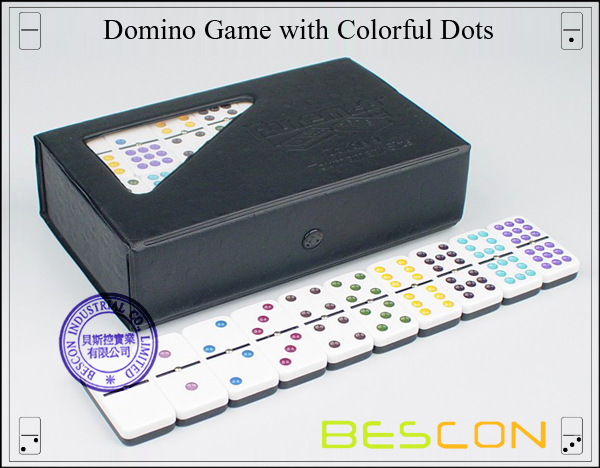 Domino Game with Colorful Dots Domino Game with Colorful Dots