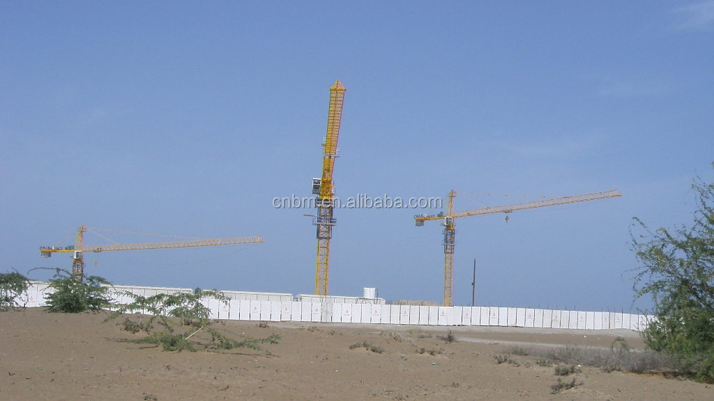 TC6014 8T self erected tower crane with CE ISO certificate