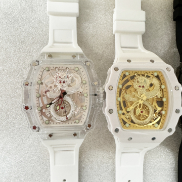 Popular Tonneau Polycarbonate Dragon Man's Watch