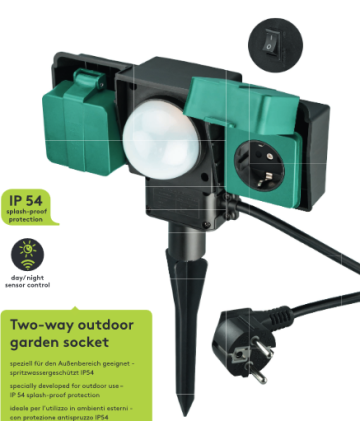 Schuko Garden Waterproof Socket EU