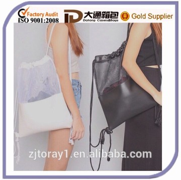 Drawstring Mesh Bag Shoulder Clear Drawstring Bag