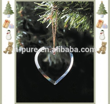 Christmas Crystal heart Ornament / Christmas Tree Decoration