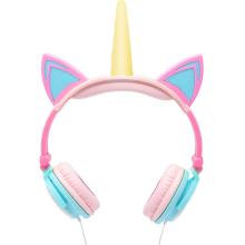 Licorne filaire casque filles musique écouteurs stéréo