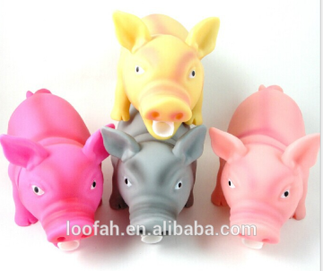 wholesale rubber pig for dog toy