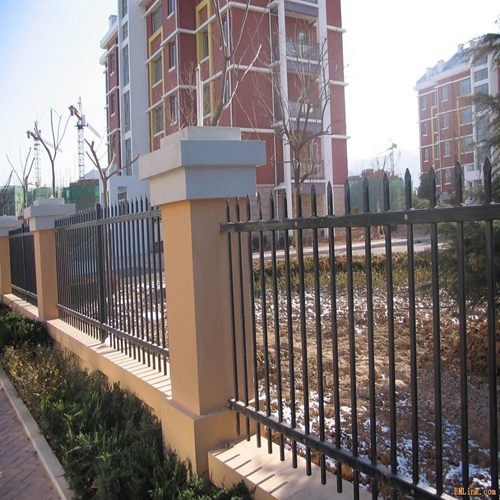 High quality powder coating steel picket fence (ISO & CE )