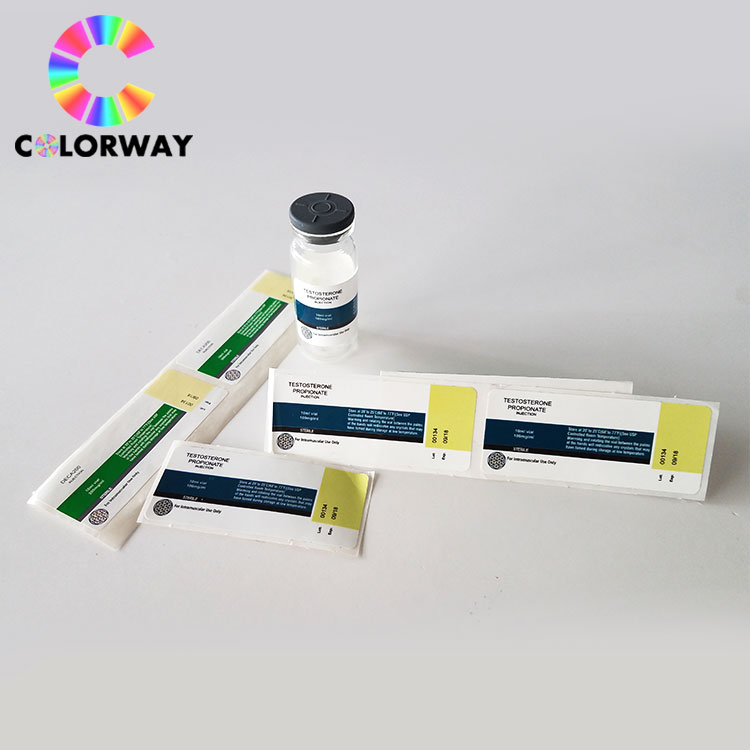 Pharmaceutical 2ml 5ml 10ml glass vial sticker