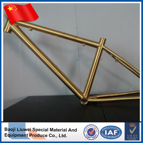 Baoji Liuwei supply standard titanium bike frame