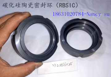 Reaction bonded silicon carbide ceramic seal ring