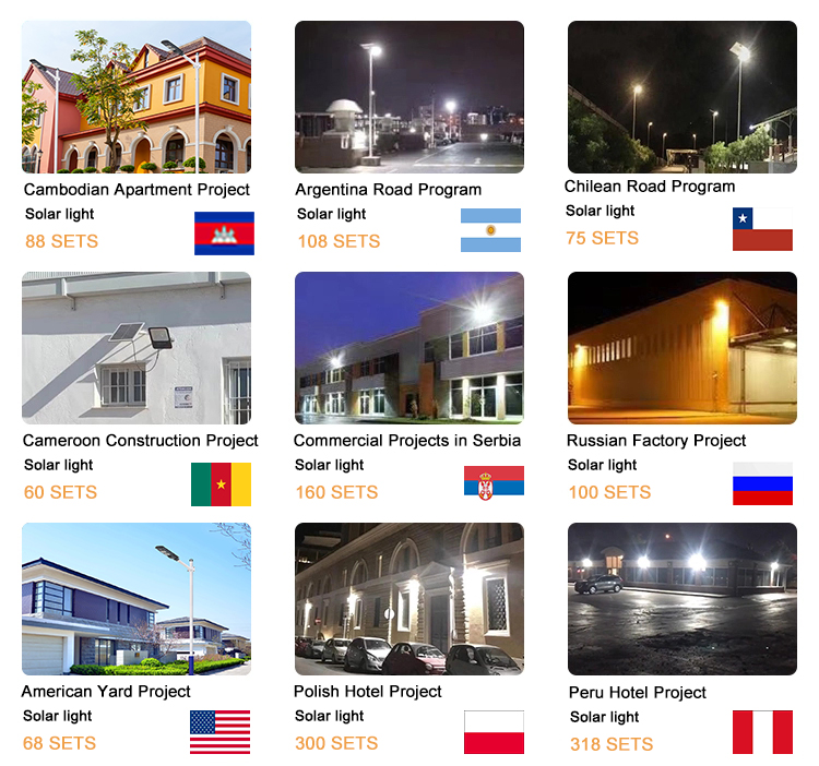 High power outdoor IP65 led lamps 30w 60w 100w 200w led solar streetlight outside led solar