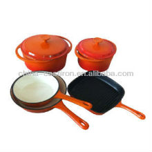 enamel casserole set