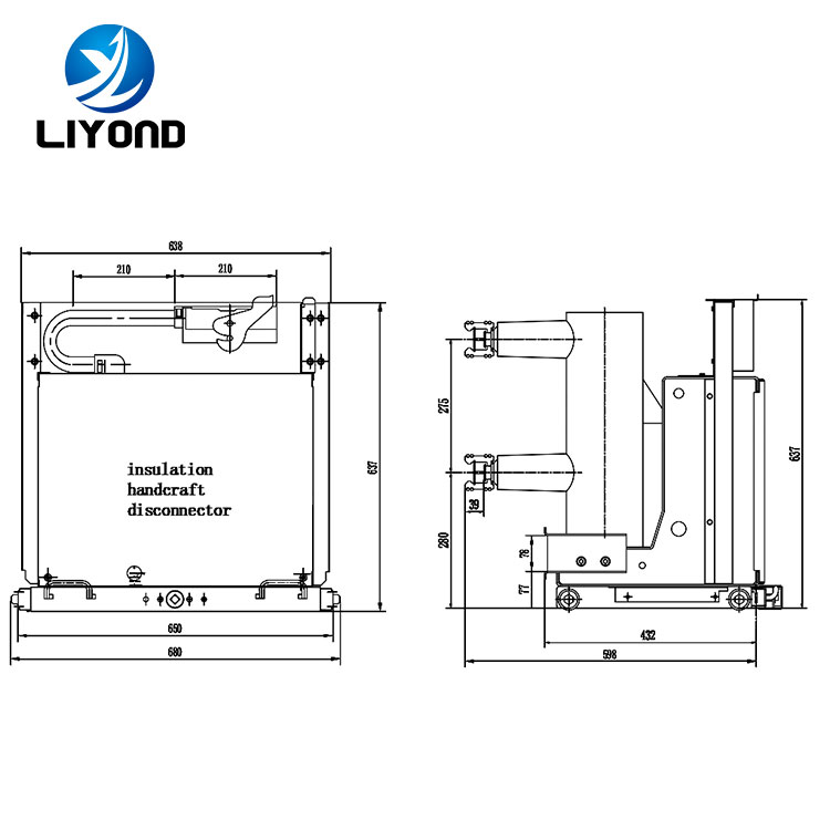 PT trolley Isolated handcart  disconnector isolation switch for MV switchgear cabinet