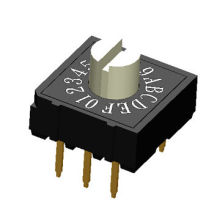 Rotary DIP Switches, Measures 9.8x9.9mm