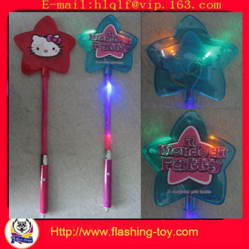 Promotional Gift Flashing Star Wand Flashing Light Stick By Button Battery