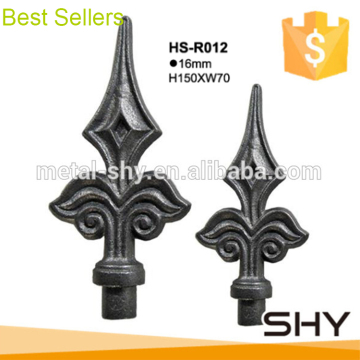 wrought iron metal ornamental fencing gate spear point