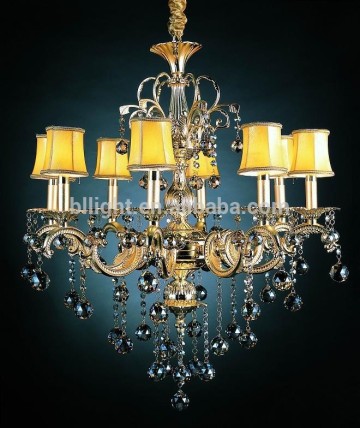 Crystal glass bedroom hanging decorative chandelier lighting
