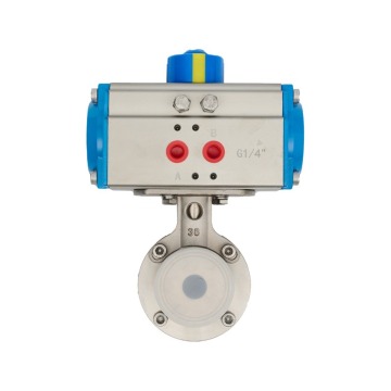 Pneumatic quick installation butterfly valve