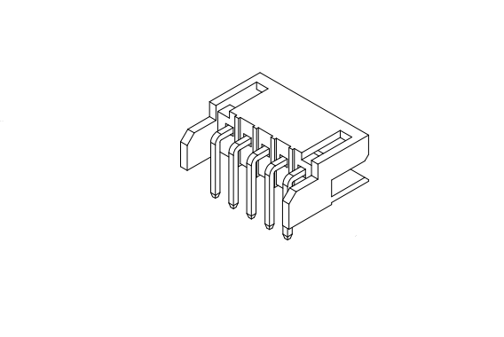 2,50 mm toonhoogte 90 ° Wafer Connector Series AW2515R-XP