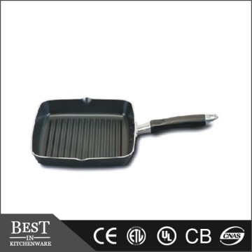 Ridged square frypan, non-stick