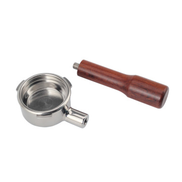 58mm Stainless Steel Portafilter With Wooden Handle