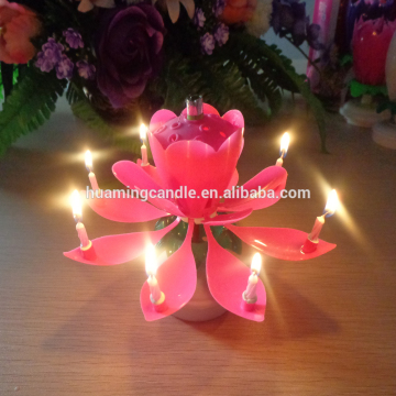 flowering musical happy birthday candle,happy birthday musical candles